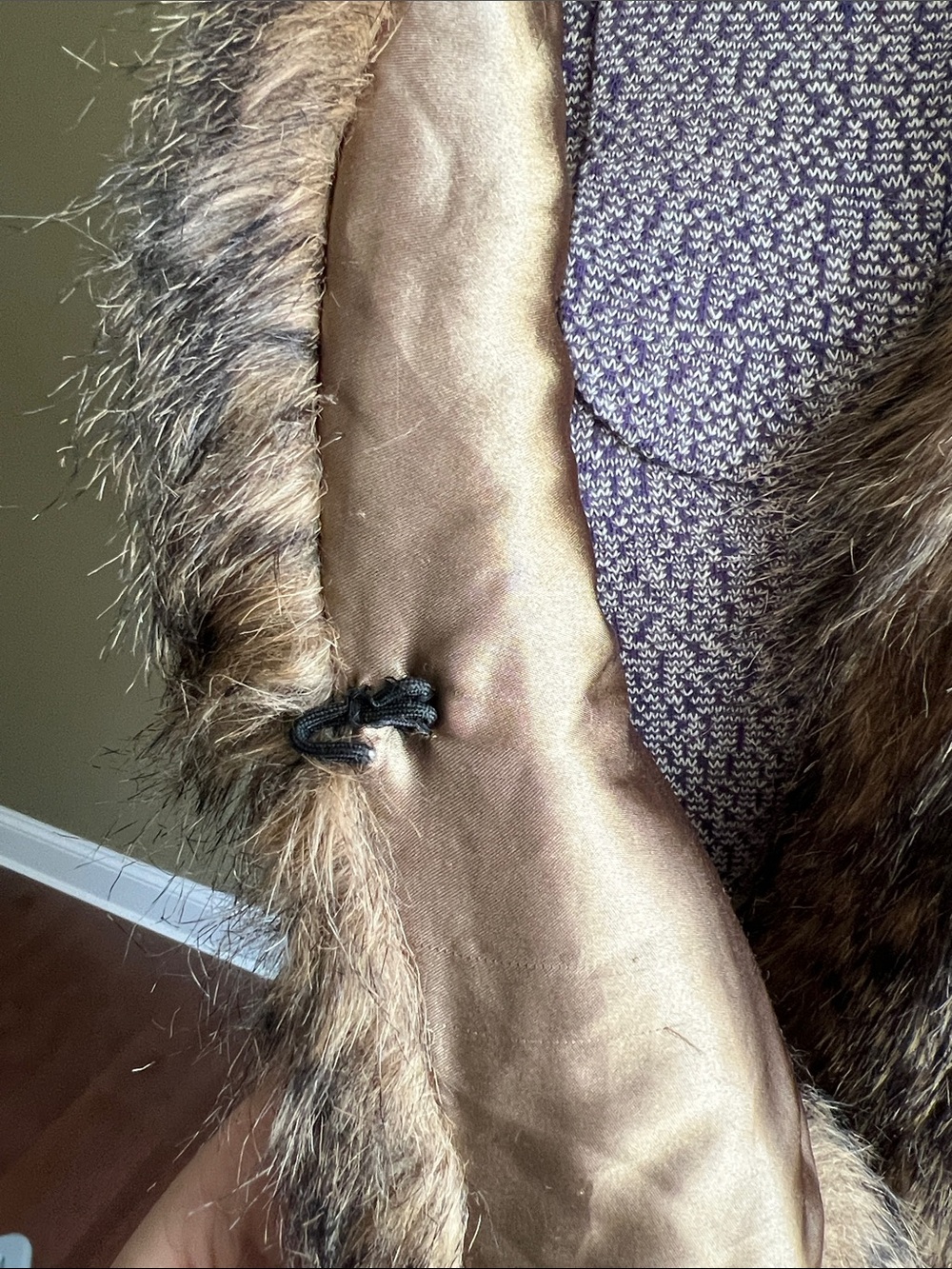 Vintage Brown Toned Foux Fur Stole - Picture 4 of 5